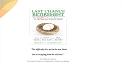 Desktop Screenshot of lastchanceretirement.biz